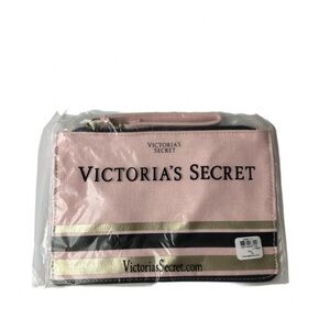 Victoria’s Secret Pink Stripe‎ Zip Pouch – NWT